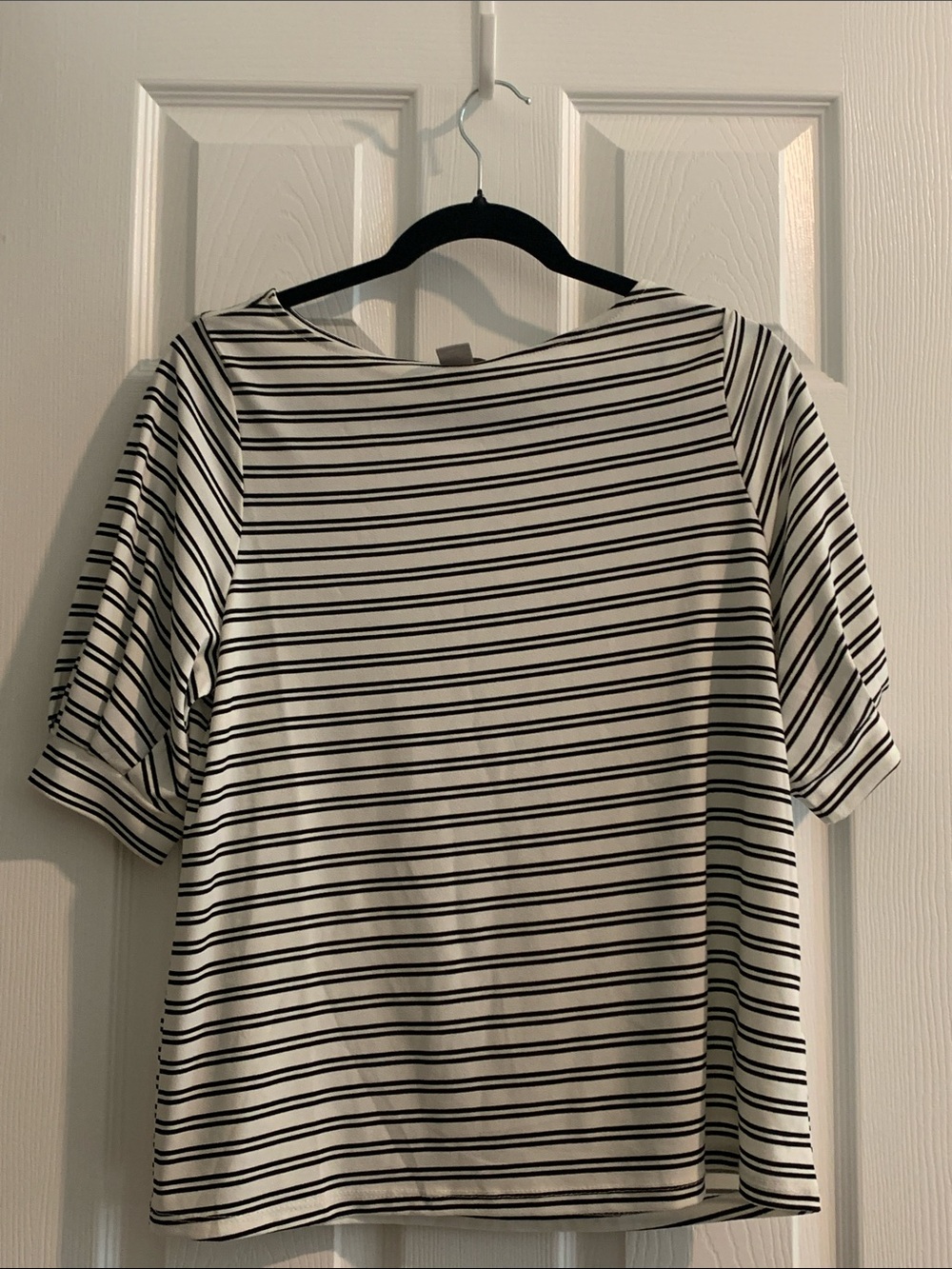 H&M Black & White Striped Tee